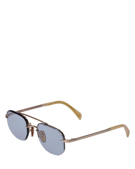 David Beckham Multicolor Db Geometric Stainless Steel Sunglasses for men