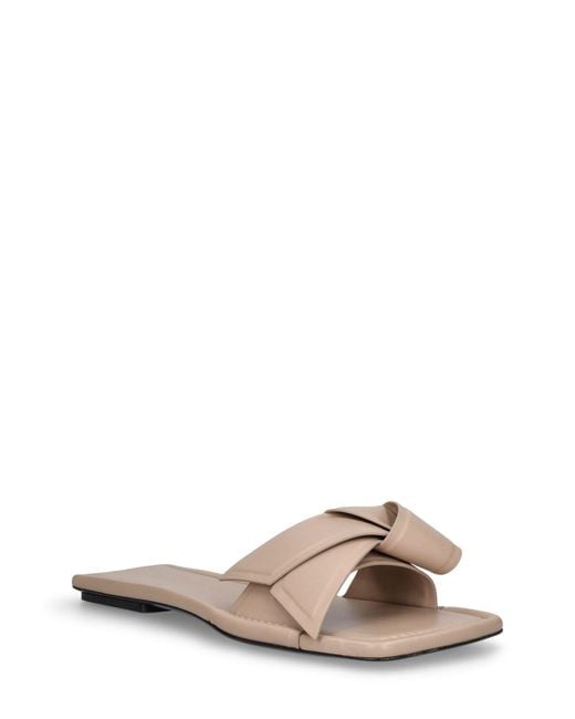 Acne Pink Flache Schuhe Aus Leder "musubi"