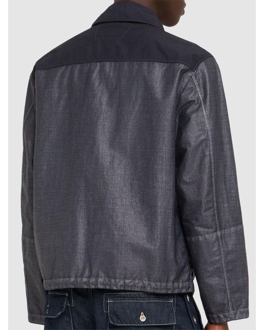 C P Company Black Raffia Goggle Jacket for men