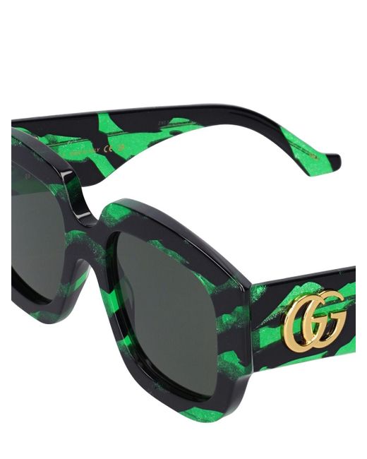 Gucci Green Sonnenbrille Aus Acetat "gg1546s"