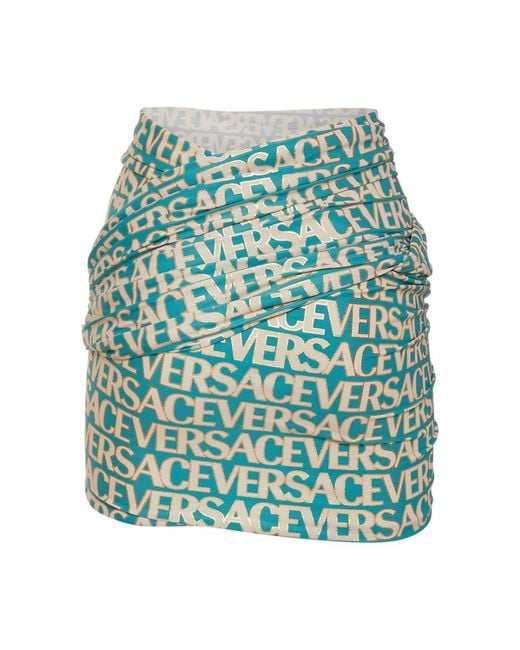 Versace Green Allover Skirts