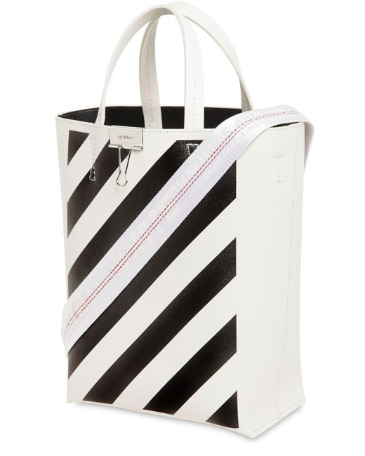 off white leather tote