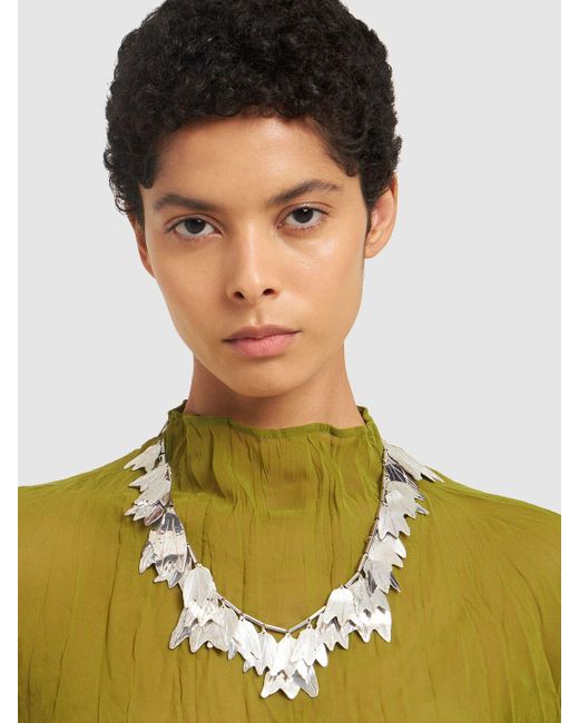 Jil Sander Metallic Culture 2 Collar Necklace