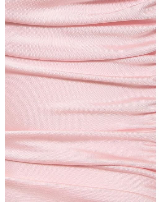 ANDAMANE Pink Providence Stretch Jersey Mini Dress