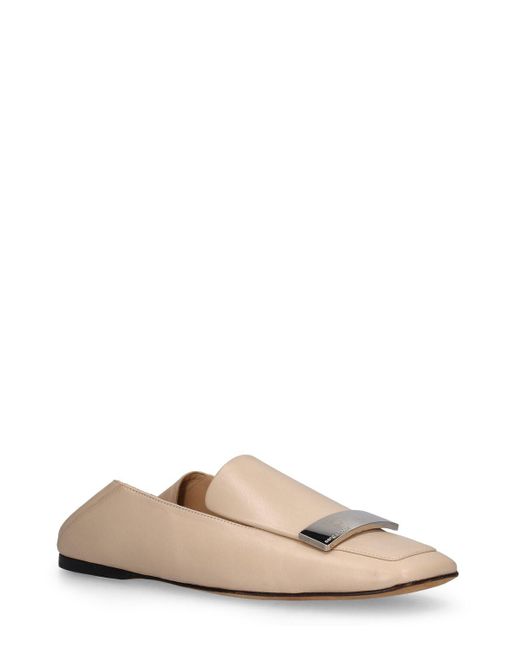 Sergio Rossi Natural Leather Loafers