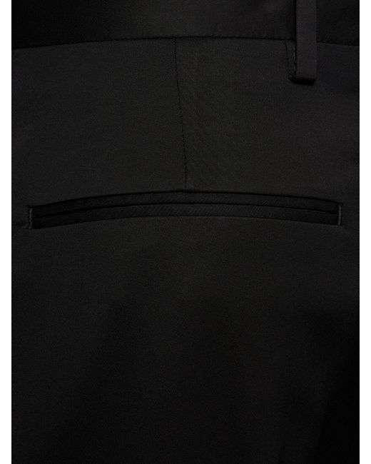 Dries Van Noten Black Portia Viscose Blend Straight Pants