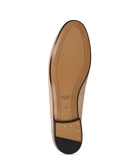 Gucci Natural 10mm Hohe Loafers Aus Denim "new Jordan Gg"