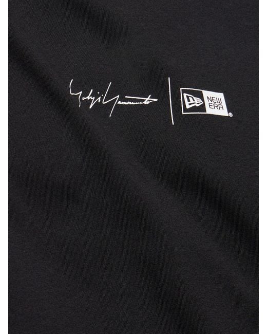 T-shirt en coton new era Yohji Yamamoto pour homme en coloris Black