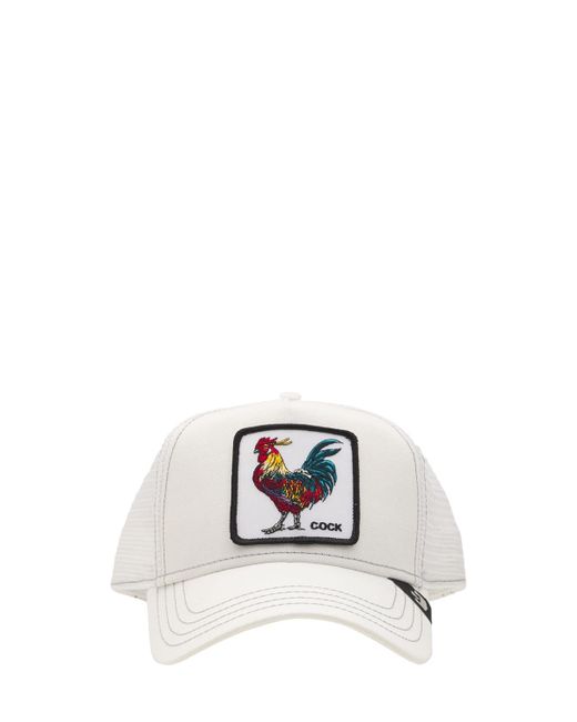 Goorin Bros White Cock Patch Baseball Hat for men