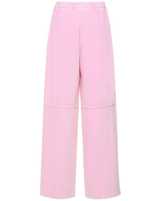 Alexander Wang Pink Articulated Cotton Blend Sweatpants