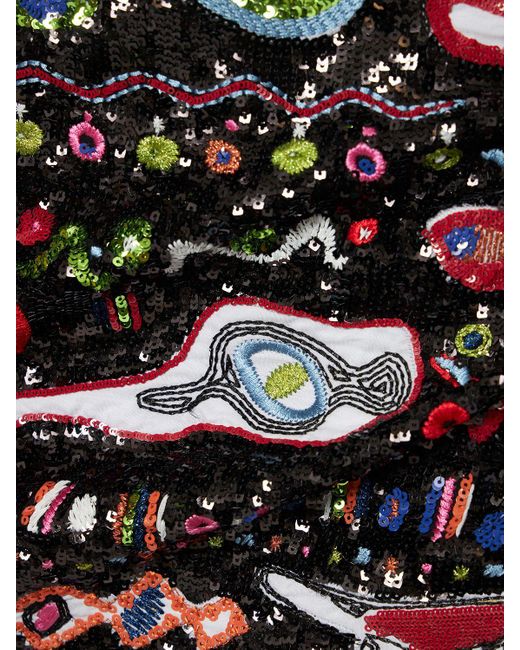 Abito corto con paillettes di Emilio Pucci in Multicolor