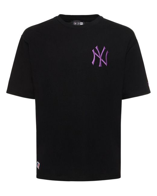 KTZ Black Ny Yankees League Essentials T-shirt for men