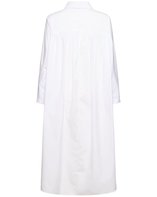 Marni コットンポプリンミディシャツドレス White
