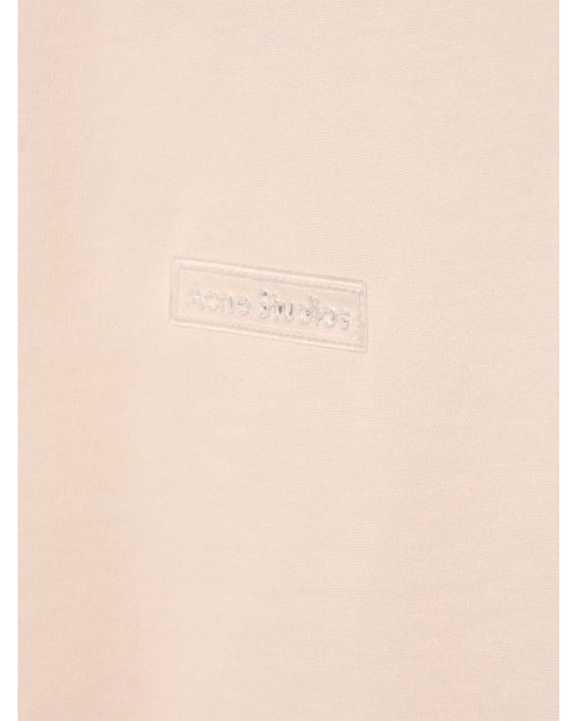 Acne T-shirt Aus Vintage-baumwolle Mit Druck in Natural für Herren