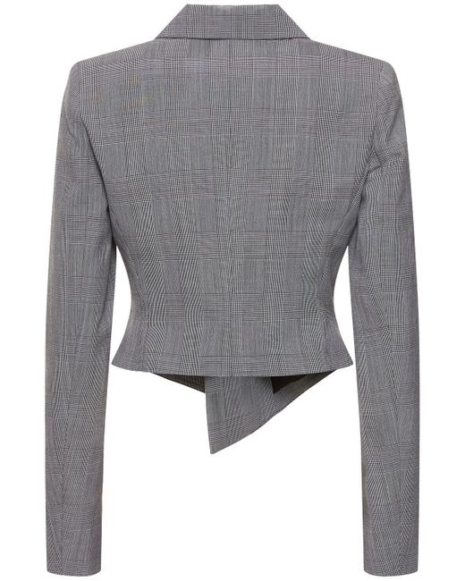 Coperni Gray Cropped Double Breasted Wool Jacket