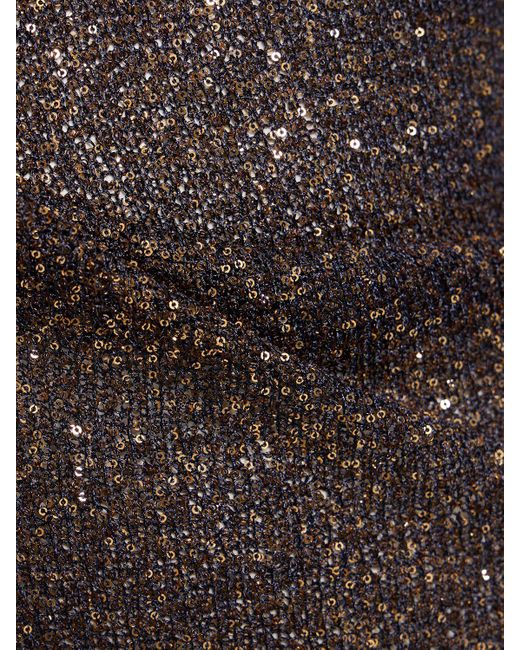 Balenciaga Brown Shiny Viscose Effect Maxi Dress