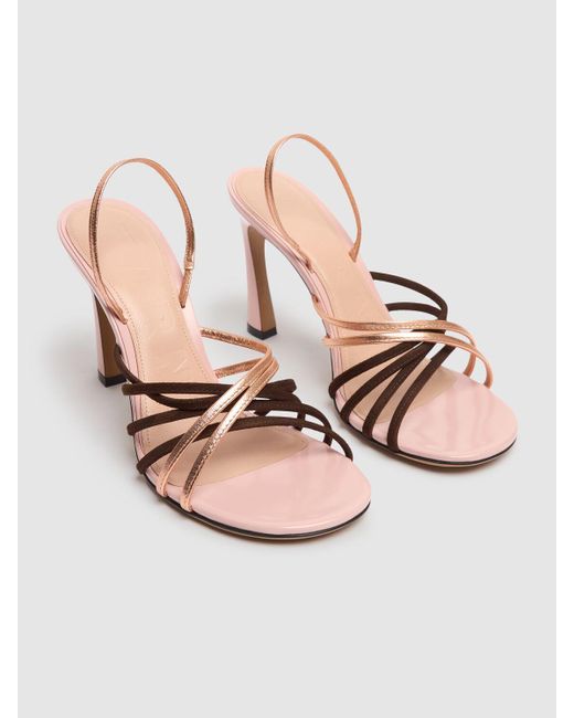 Marni レザーサンダル 90mm Pink