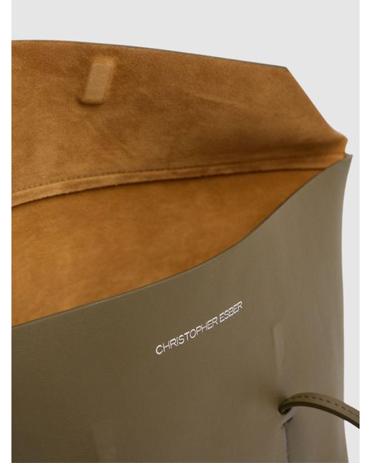 Christopher Esber Natural Small Arke Leather Tote Bag