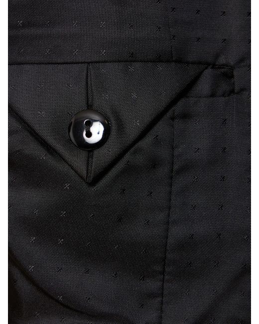 Self-Portrait Black Short Tweed Jacket,