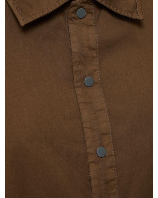 Camisa de popelina de algodón Lemaire de color Brown