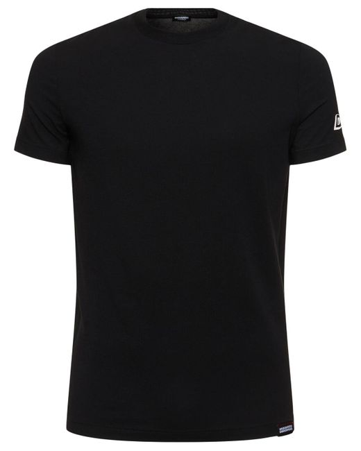 T-shirt girocollo d2 di DSquared² in Black da Uomo