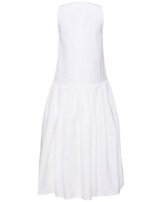 Jil Sander コットンポプリンドレス White