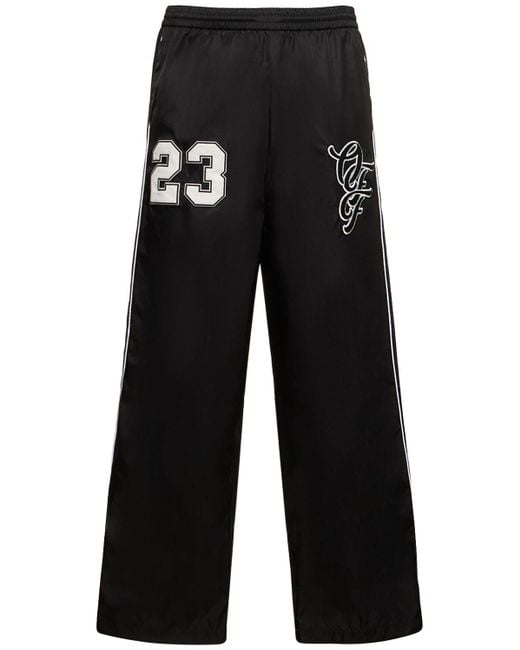 Pantalones deportivos de nylon Off-White c/o Virgil Abloh de hombre de color Black