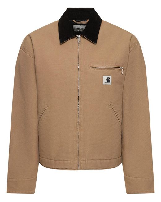 Carhartt Brown Og Detroit Dearborn Canvas Jacket Peanut