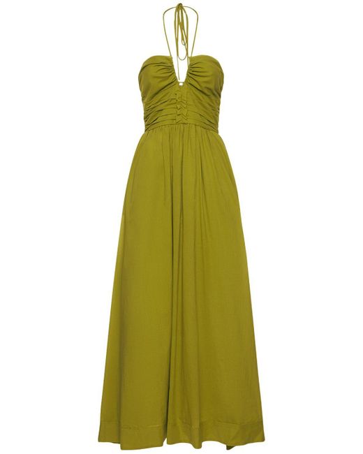 Bec & Bridge Green Ellie Cotton Maxi Dress
