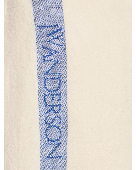 Shorts larghi in lino e cotone di J.W. Anderson in Natural da Uomo