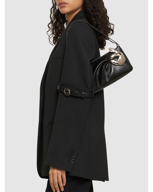 Coperni Black Emoji Ok Leather Shoulder Bag