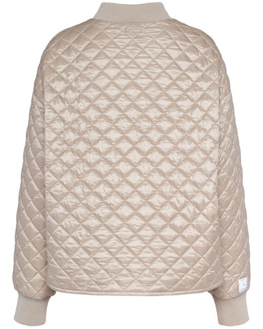 Max Mara Licia キルテッドパファーボンバージャケット Natural
