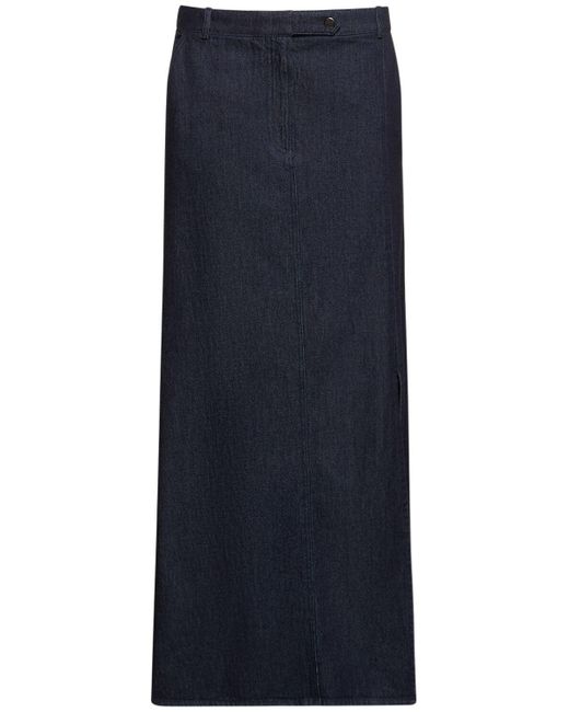 THE GARMENT Blue Midirock Aus Baumwolle "eclipse"