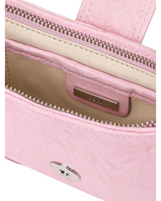OSOI Pink Kleine Leder-schultertasche "brocle"