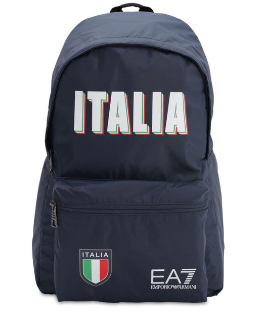 EA7 Blue Team Italia Official Backpack for men