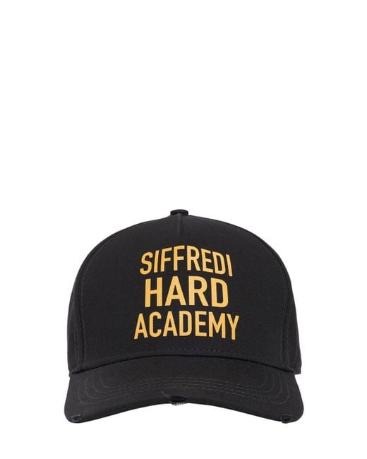 DSquared² Black Siffredi Hard Academy Baseball Cap for men