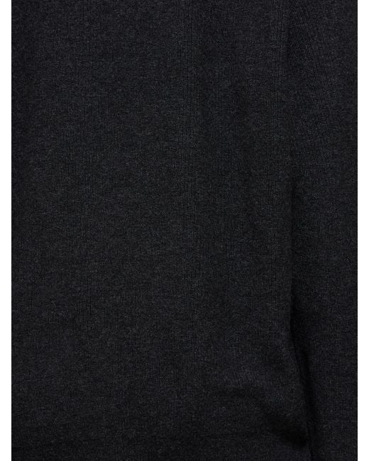 Lemaire Black Wool Blend Turtleneck Sweater