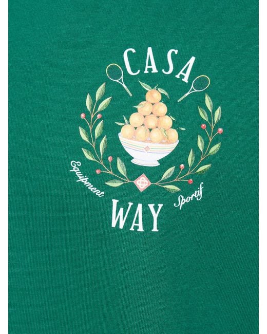 メンズ Casablancabrand Casa Way オーガニックコットンtシャツ Green