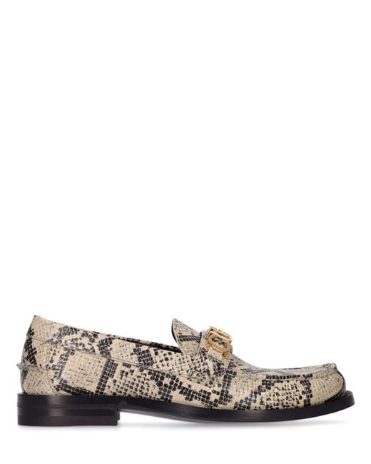 gucci python loafer