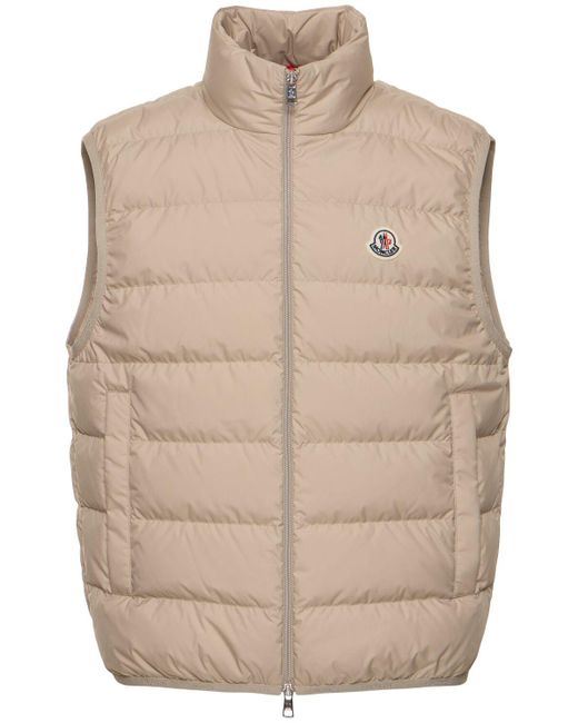 Moncler Techno-daunenweste "contrin" in Natural für Herren
