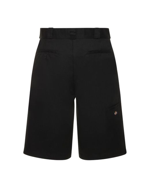 Shorts in misto cotone con tasche di Dickies in Black da Uomo