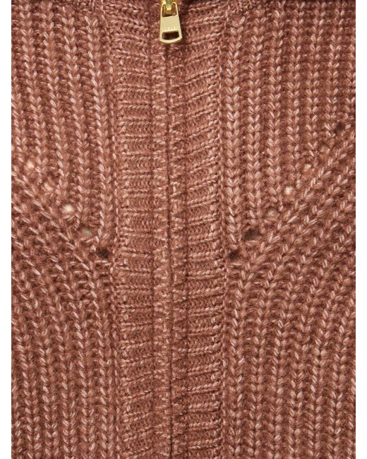 Maglia putney in maglia con zip di Varley in Brown