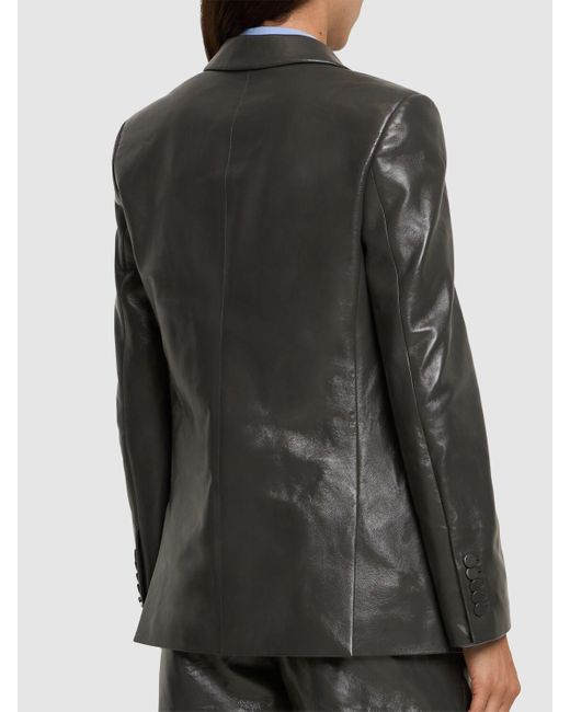 Gucci Black Shiny Leather Jacket