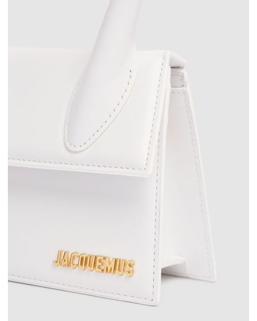 Jacquemus White Le Chiquito Moyen Leather Bag