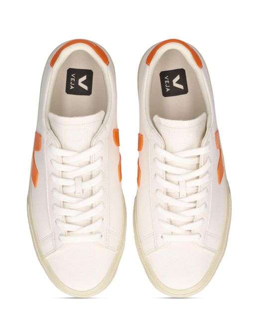 Veja Pink Campo Low Leather Sneakers