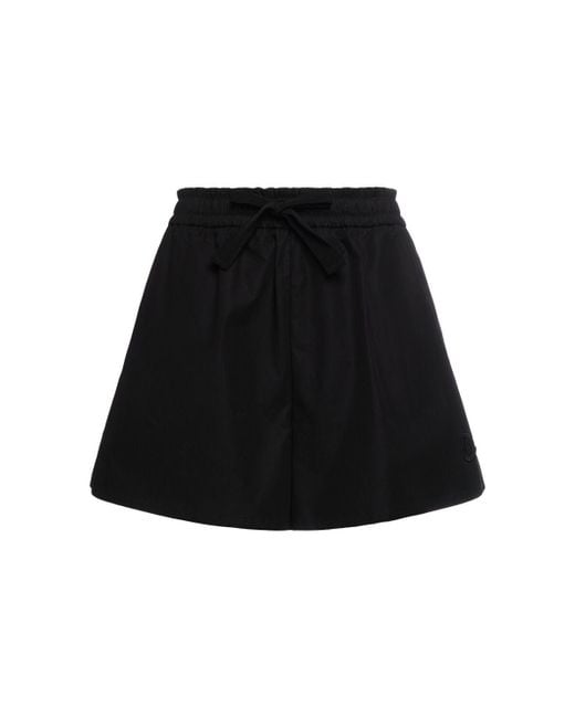 Shorts in cotone di Moncler in Black