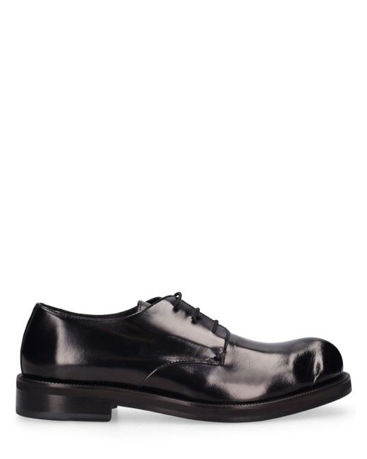Acne Black Berby Leather Lace Up Shoes for men