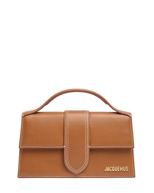 Jacquemus Brown Le Grand Bambino Leather Top Handle Bag