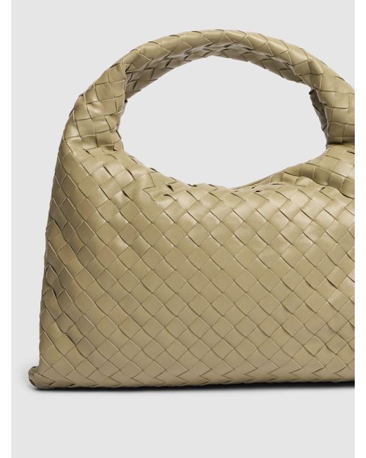 Bottega Veneta Metallic Small Hop Leather Shoulder Bag