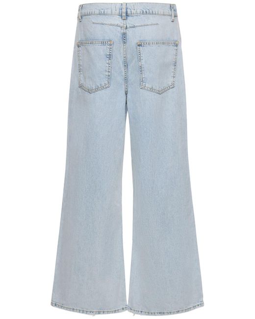 Jaded London Colossus Busted Bleach Wash Flared Jeans in